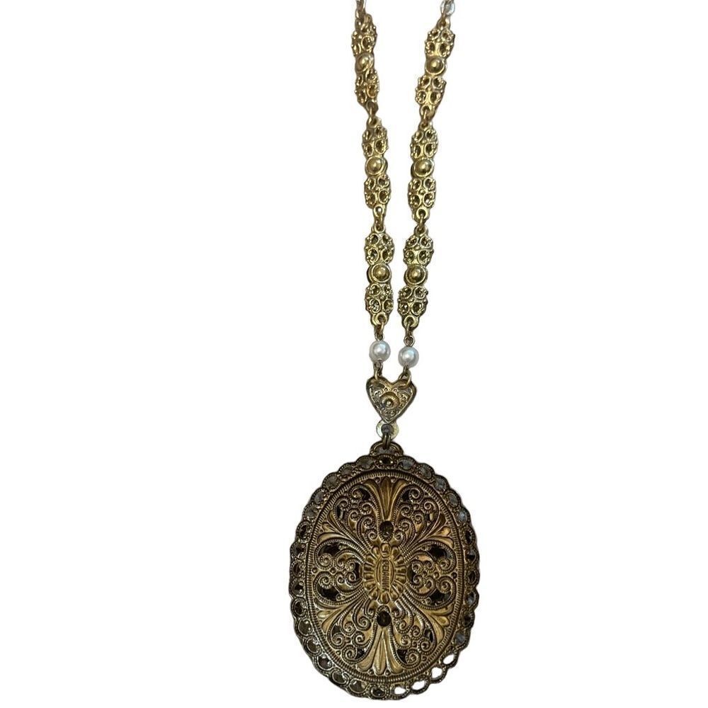 Vintage West Germany Filigree Necklace - Picture 13 of 15